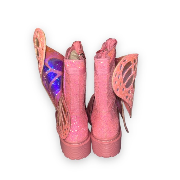 Dolls Kill Limited Edition Club Exx Bubblegum Metamorphosis Butterfly Boots - Picture 5 of 6